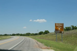 Oklahoma Welcome Sign